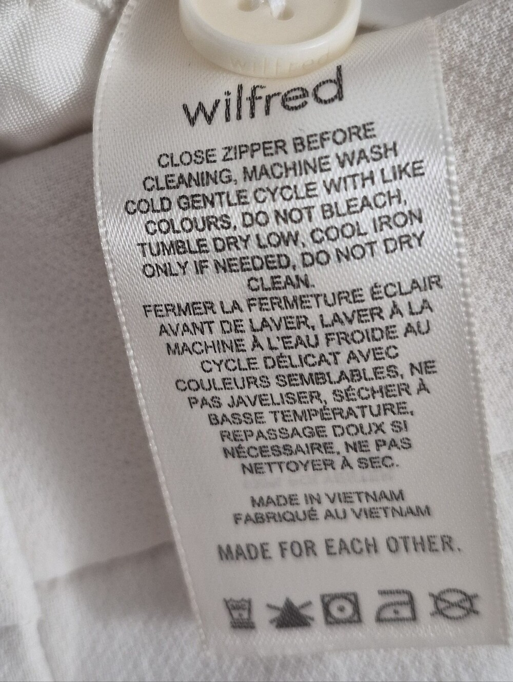 Wilfred Wide-Leg Cream Trousers - Picture 11 of 13